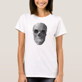 Rol van vrouwelijke blaaspijp bovenaan t-shirt