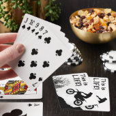Rol vuil motorfietsen pokerkaarten (Insitu)