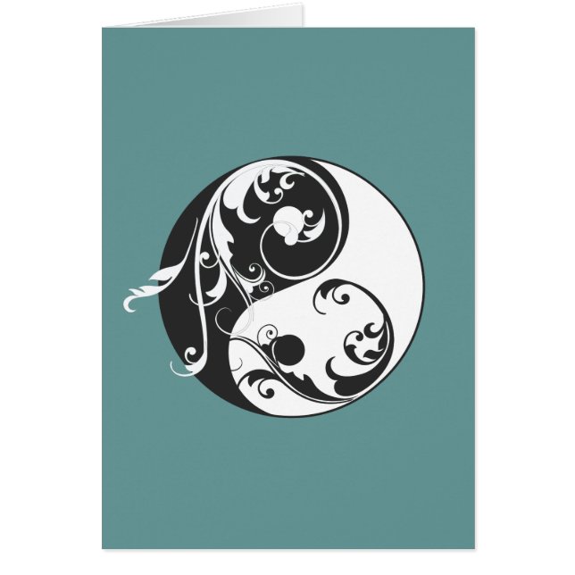 Rol Yin & Yang (zwart) (Voorkant)
