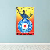 Rol ze uit de Royal Canadian Air Force Canvas Afdruk (Insitu (Houten vloer))