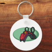 Rolachtbaan Theme Park Ride Sleutelhanger (Voorkant)