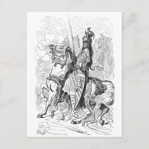Roland Count Mans en Knight of Blaives Briefkaart