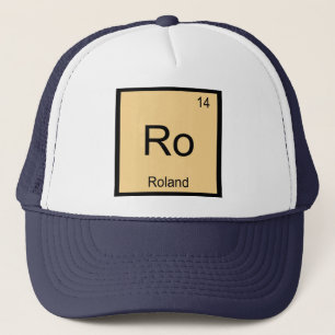 Roland Naam Chemie Element Periodiek Systeem Trucker Pet