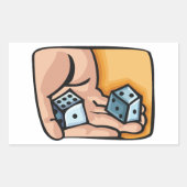 Rolapparaat Rechthoekige Sticker (Voorkant)