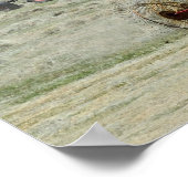 Rolbalen van hooiwagens poster (Hoek)