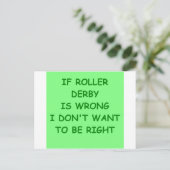 rolderby briefkaart (Staand voorkant)