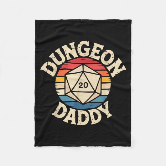 Role Playing Gamer Dad Rpg Master Tabletop Funny R Fleece Deken (Voorkant)