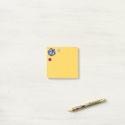 Roleplay Game D20-apparaat Post-it® Notes (Op bureau)