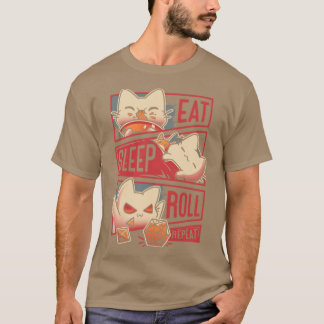 Roleplayer Routine Kitten Dobbelsteen Rol T-shirt