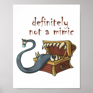 Roleplaying RPG Mimic Meme Joke Verloving Bride G Poster