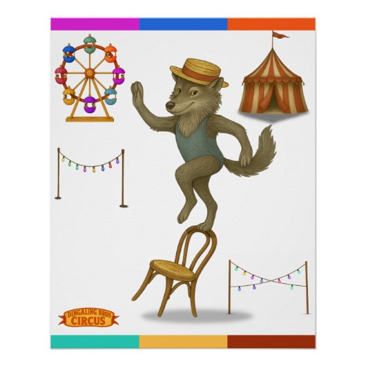 Rolf wolf balancing act perfect poster (Voorkant)