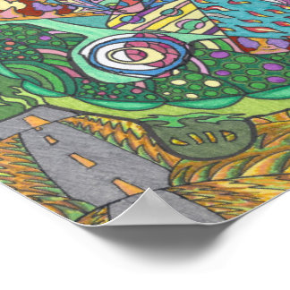 Rolheuvels van schildpadden poster