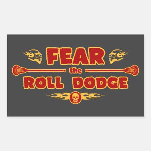 Roll Dodge Rechthoekige Sticker (Voorkant)