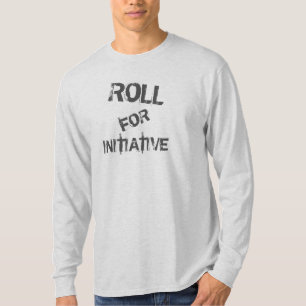 "Roll for Initiative" — Drukte Dungeons Dragons T-shirt