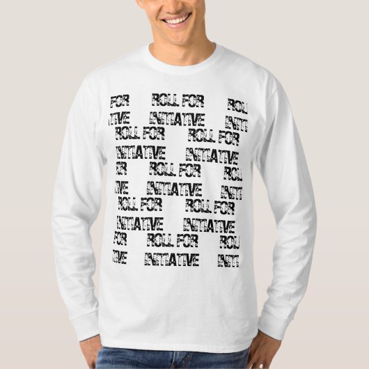 Roll for Initiative Dungeons Dragons T-Shirt (Voorkant)
