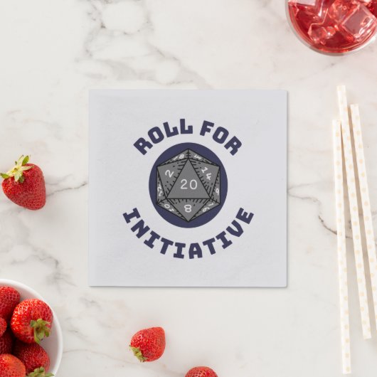Roll for Initiative Party Napkins Servet (Insitu)