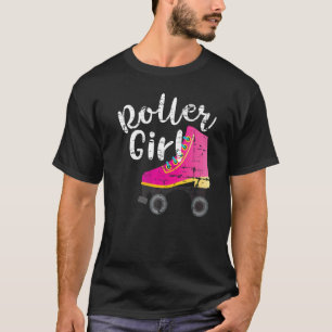 Roll Girl Letu2019s Roll Rollerskating Cool Roll T-shirt