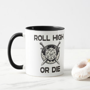 Roll hoog of matrijs 20 kant Dice Mok
