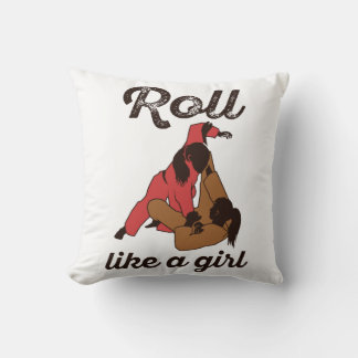 Roll like a Girl Jiu Jitsu Kussen