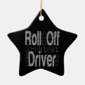 Roll off Driver Extraordinaire Keramisch Ornament (Voorkant)