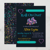 Roll On Over Kinderverjaardagsfeestje Kaart (Voorkant / Achterkant)