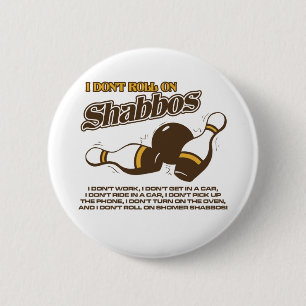 Roll op Shabbos Ronde Button 5,7 Cm