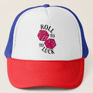 Roll to Luck – Geborduurde Dice Trucker Pet