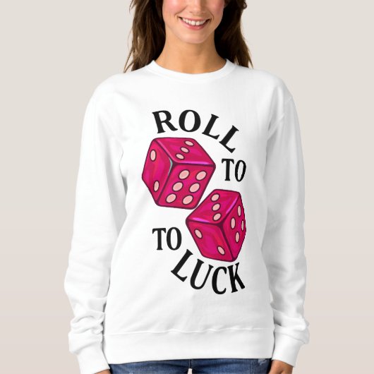 Roll to Luck - Neon Dice Hoodie Trui (Voorkant)
