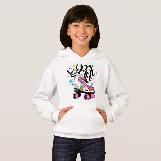 Roll Unicorn Roller patins pour filles (Devant entier)