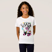Roll Unicorn Roller t-shirt Roller pour les filles (Devant entier)