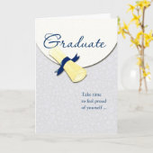 Rolled Diploma Afstuderen Afstuderen Gefeliciteerd Kaart (Gele Bloem)