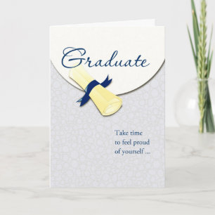 Rolled Diploma Afstuderen Afstuderen Gefeliciteerd Kaart