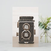  Rolleiflex Twin-lenscamera Briefpapier (Staand voorkant)