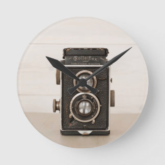  Rolleiflex Twin-lenscamera Ronde Klok
