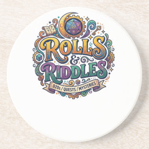 Rollen en Raadsels Zandsteen Onderzetter