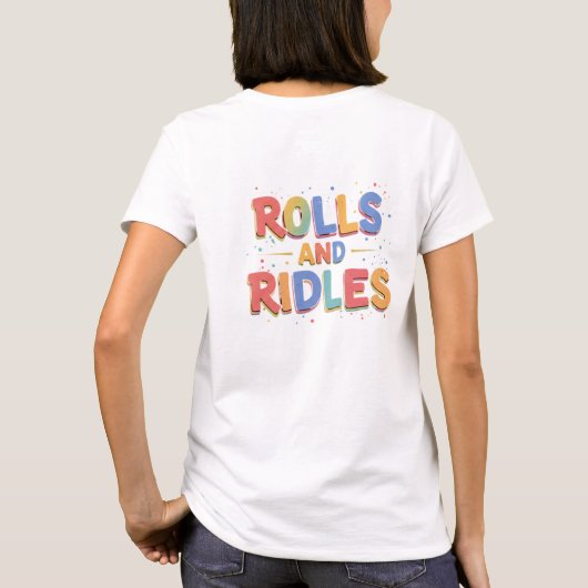 Rollen en Riddles T-shirt (Achterkant)