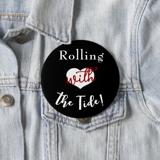 Rollen met de Tide Alabama GameDay Button (In situ)