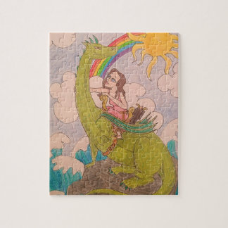 Rollen met dragons legpuzzel