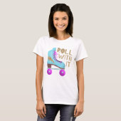 ROLLEN MET IT | Retro Roller-Schaats T-shirt (Voorkant volledig)