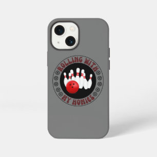 Rollen met mijn vrienden Cadeaus voor bowlers iPhone 13 Mini Hoesje