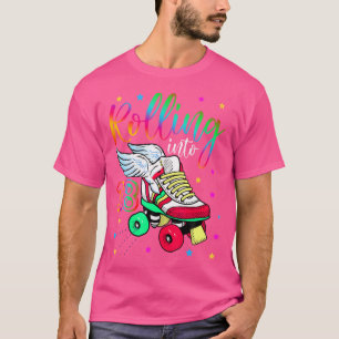 Rollen naar 18 coole 18e verjaardag Rolschaatsen T-shirt