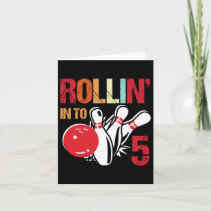 Rollen naar 5 Bowling Verjaardagsfeestje 5e Verjaa Kaart