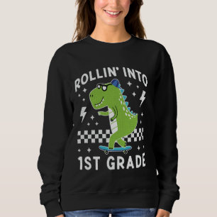 Rollen naar de 1e klas Dinosaur Kid Ik ben klaar v Trui