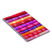 Rollen van kleurrijke stoffen notitieboek (Rechterzijde)