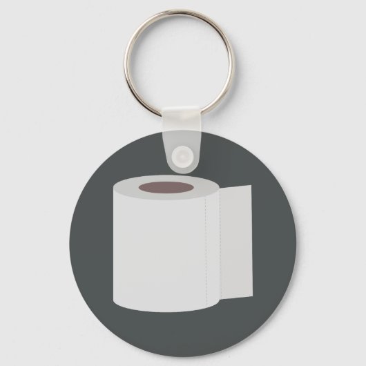 Rollen van toiletpapier sleutelhanger (Voorkant)