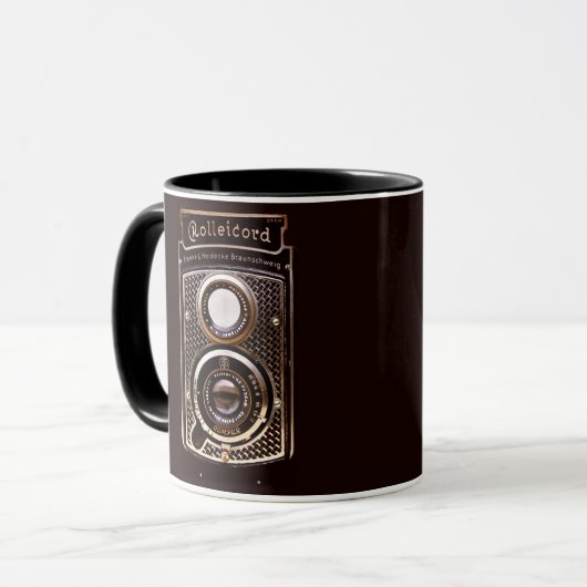 Rollenband deco-camera mok (Voorkant links)
