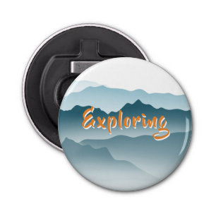 Rollenbergen Abstracte Natuur voor het schilderen Button Flesopener