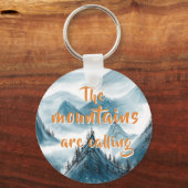 Rollenbergen Kunstmatige schilderende Natuur Lover Sleutelhanger (Voorkant)