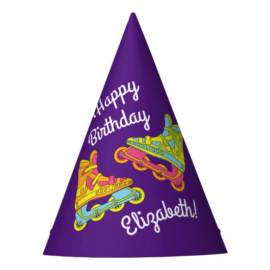 Rollenblades Schaatsen Kinderen van zaterdag Feesthoedjes (Voorkant)