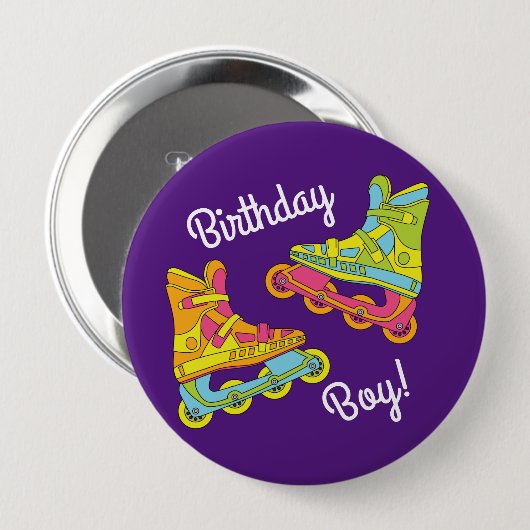 Rollenblades Schaatsen Kinderen van zaterdag Ronde Button 4,0 Cm (Voorkant /achterkant)